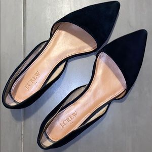 J.CREW BLACK FLATS SZ 9